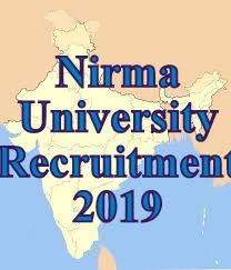 Nirma University Recruitment for Associate Professor