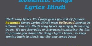 Romantic+Songs+Lyrics+Hindi